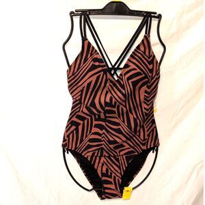 Hurley Animal Print Swimsuit, size S